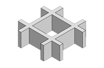 Композитные решетки С ГЛАДКОЙ ПОВЕРХНОСТЬЮ (SMOOTH)